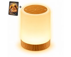 Glowy Nachtlampje LED – Draadloze Tafellamp met 256 Kleuren en 3 Modi – Met Timer & Geheugenfunctie – Nachtlamp met Touchpaneel voor Kinderen en Volwassenen – Sfeerverlichting voor Slaapkamer en Woonkamer