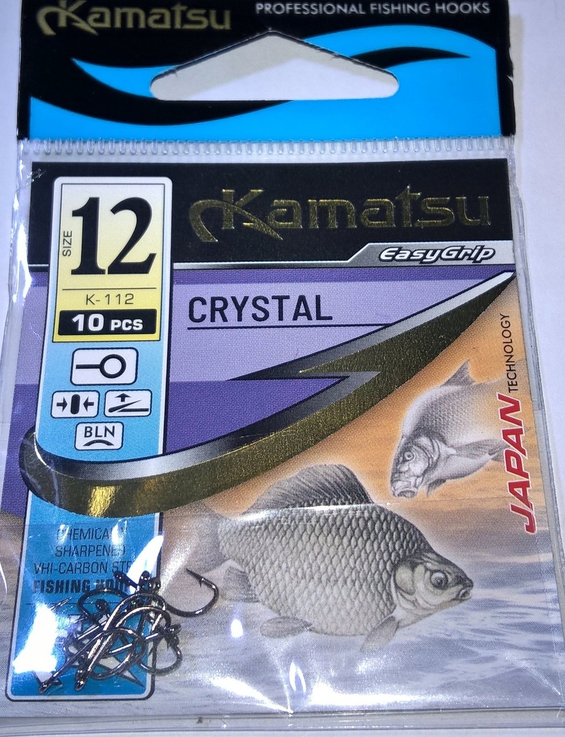 Kamatsu CRYSTAL Haken Maat 12 BLN met Oog