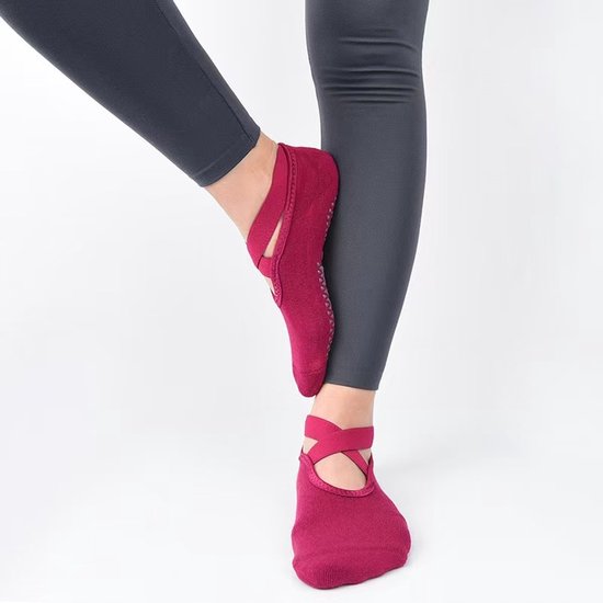 Dames Antislip Sokken voor Yoga, Pilates & Fitness - 5 Paar — afbeelding 3