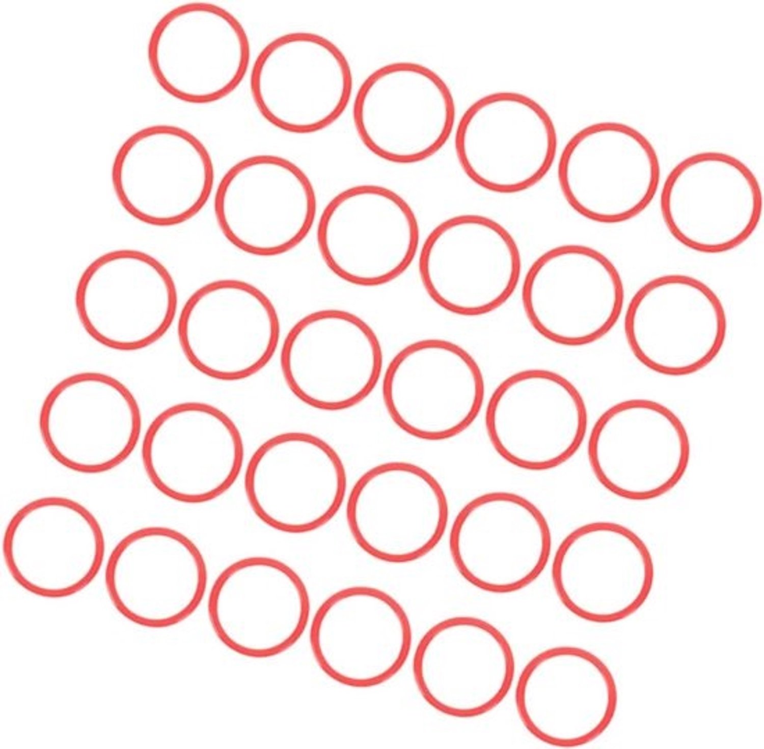 Werpspel - ringen - Jongleerringen - kermisspel - Buitenactiviteit - spel - Zelfnivellerend - 30 stuks - Rood