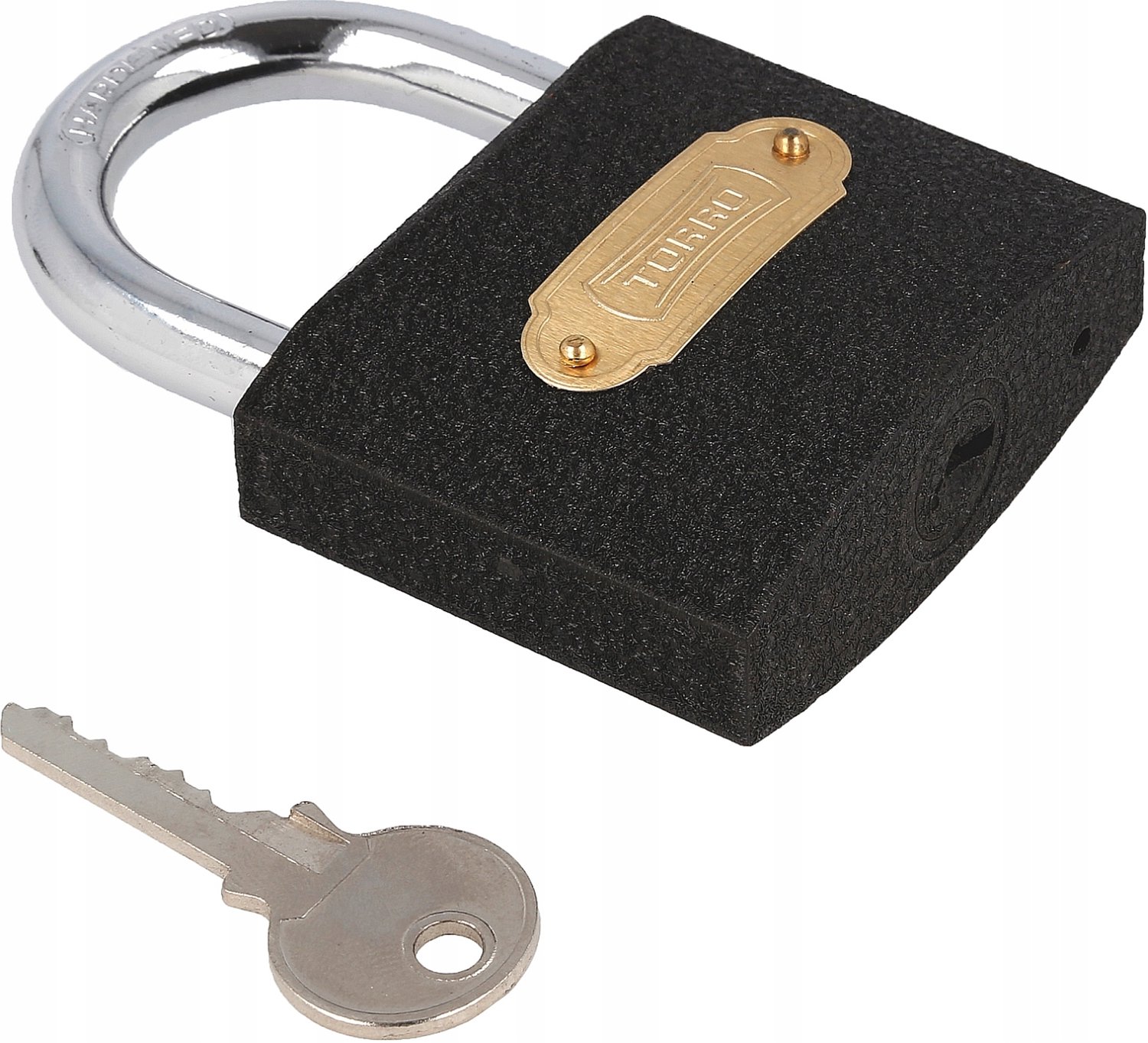 Torro Silver Gietijzeren Beugelslot 50mm - Roestbestendig met 3 Sleutels