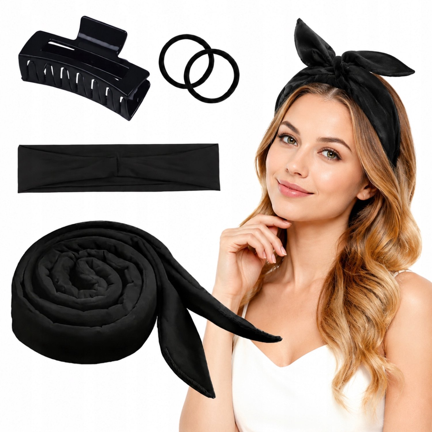 Velours Haarrollers Set - Zonder Hitte, Met Clips