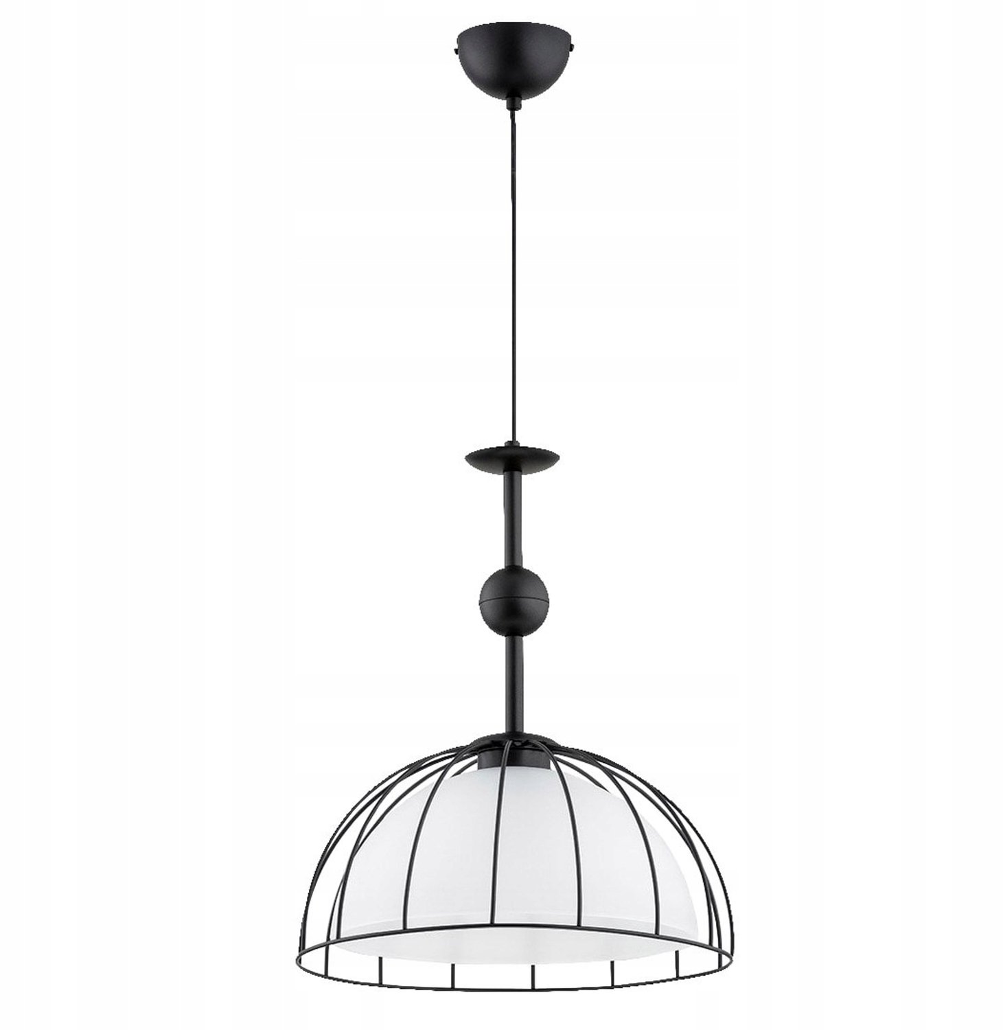 Golla ALFA hanglamp E27 zwart metaal dubbele kap retro