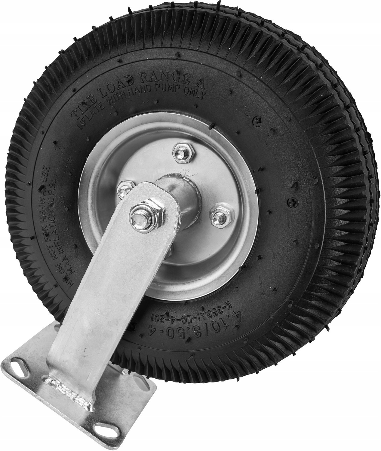 Vast Wiel 10 inch voor Karren - Max 80 kg