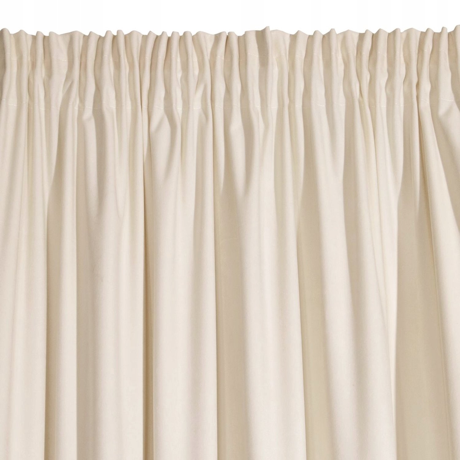 Villa Velours Gordijn Licht Beige 140x270cm - Gordijnband