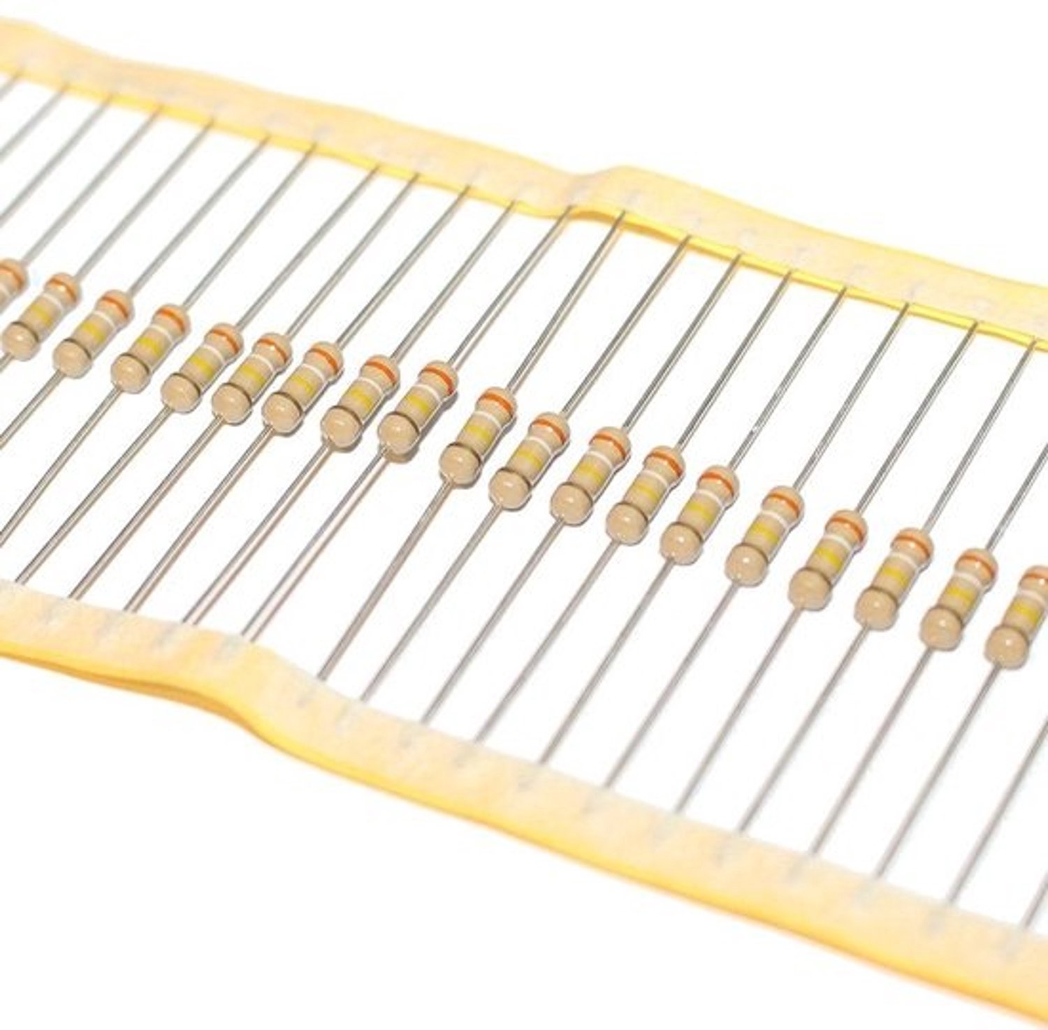 Weerstandselementen - Condensator - voor elektronische projecten - met koolstofcoating - 1.5 Ohm - 1/2W - zwart