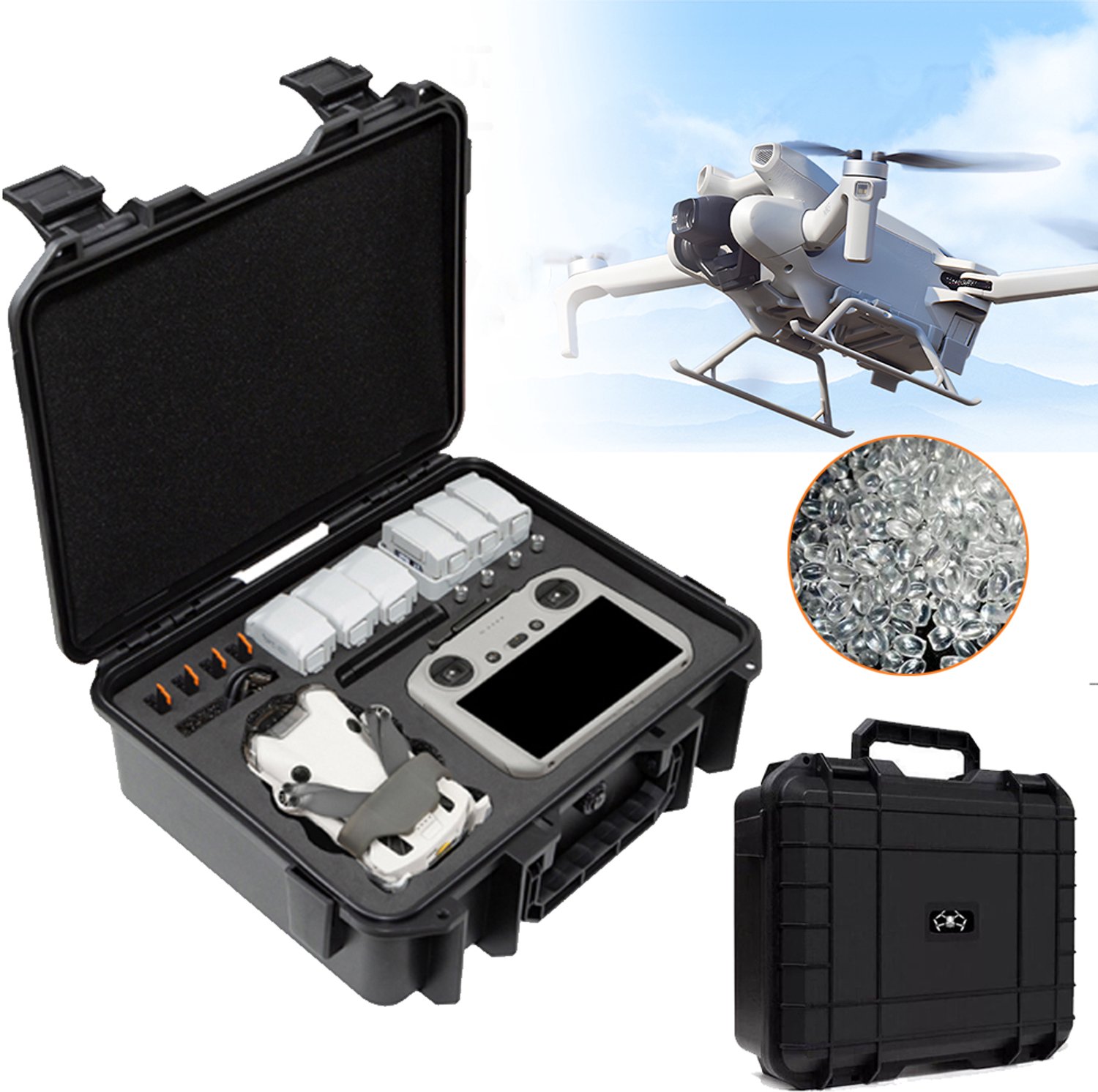 Harde Hoes Voor Mini 3/4 DJI Mini 3/4 Pro - Waterdichte En Schokbestendige Draagtas - Harde Opbergkoffer
