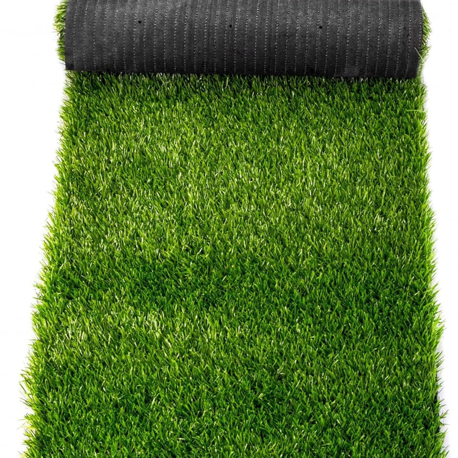 Kunstgras - Buitenkleed - Hoogwaardig, realistisch kunstgras - Geschikt voor tuinen, terrassen, buitenruimtes, speeltuinen en dierenverblijven - Groen kunstgraskleed - 40 x 50 cm - 1 stuk