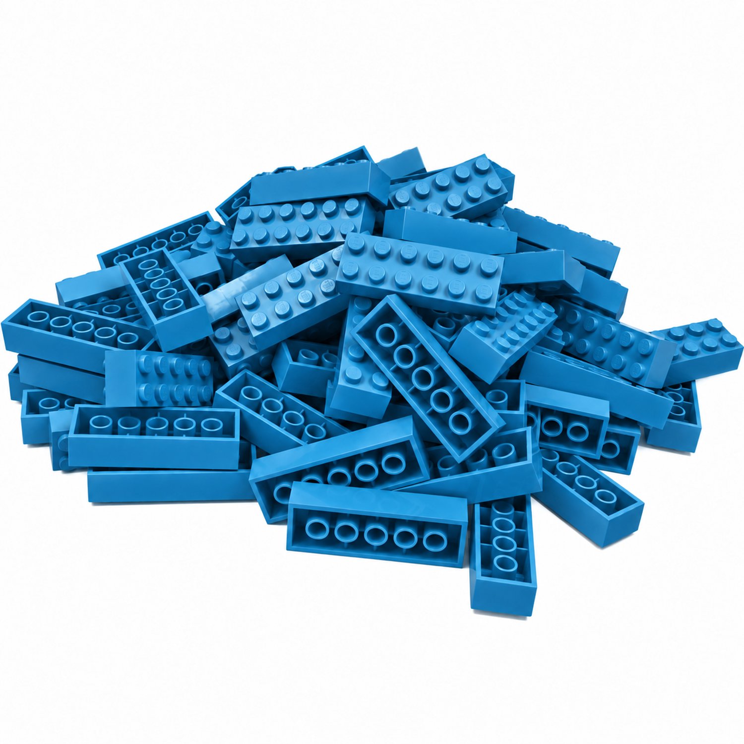 100 Bouwstenen 2x6 | Hemelsblauw | Compatibel met Lego Classic | Keuze uit vele kleuren | SmallBricks