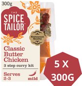 The Spice Tailor Classic Butter Chicken 3-staps currykit, mild, 300g, 5x voordeelverpakking