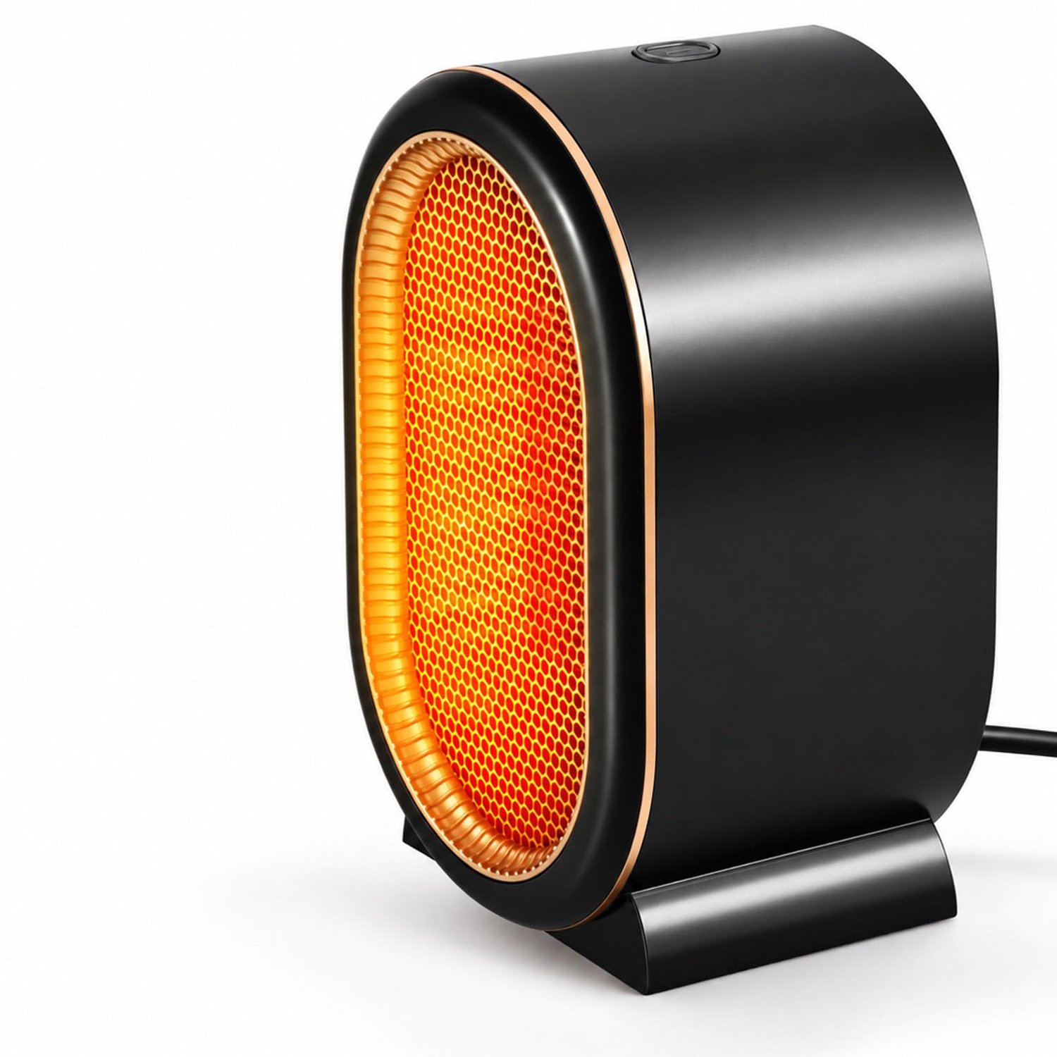 Mini Ventilatorkachel 1200 W - PTC Bureaukachel - 2 Warmtestanden - Snelle Verwarming - Stil en Draagbaar - Kantelbeveiliging en Oververhittingsbeveiliging - Voor Kleine Ruimtes