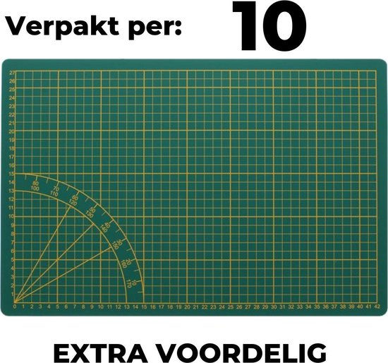 Kelder Ontslag Dekking Snijmat A3 - VOORDEEL 10 STUKS - Groen - 30 x 45 cm | bol.com