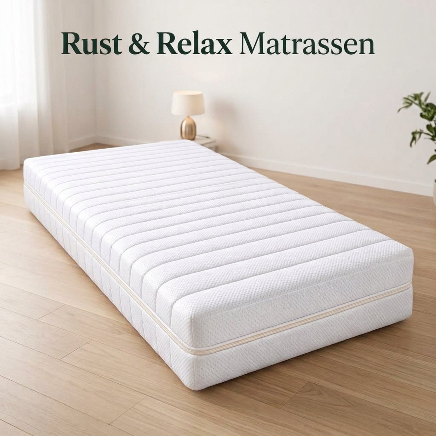 Rustmatrassen.nl Cleopatra - Pocketvering Matras - Koudschuim Afdeklaag - 160x190 x27 cm - Medium wit