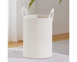 Wasmand 100L XXL – Katoenen Wasmand – Opbergmand – Wassorteerder – Wit