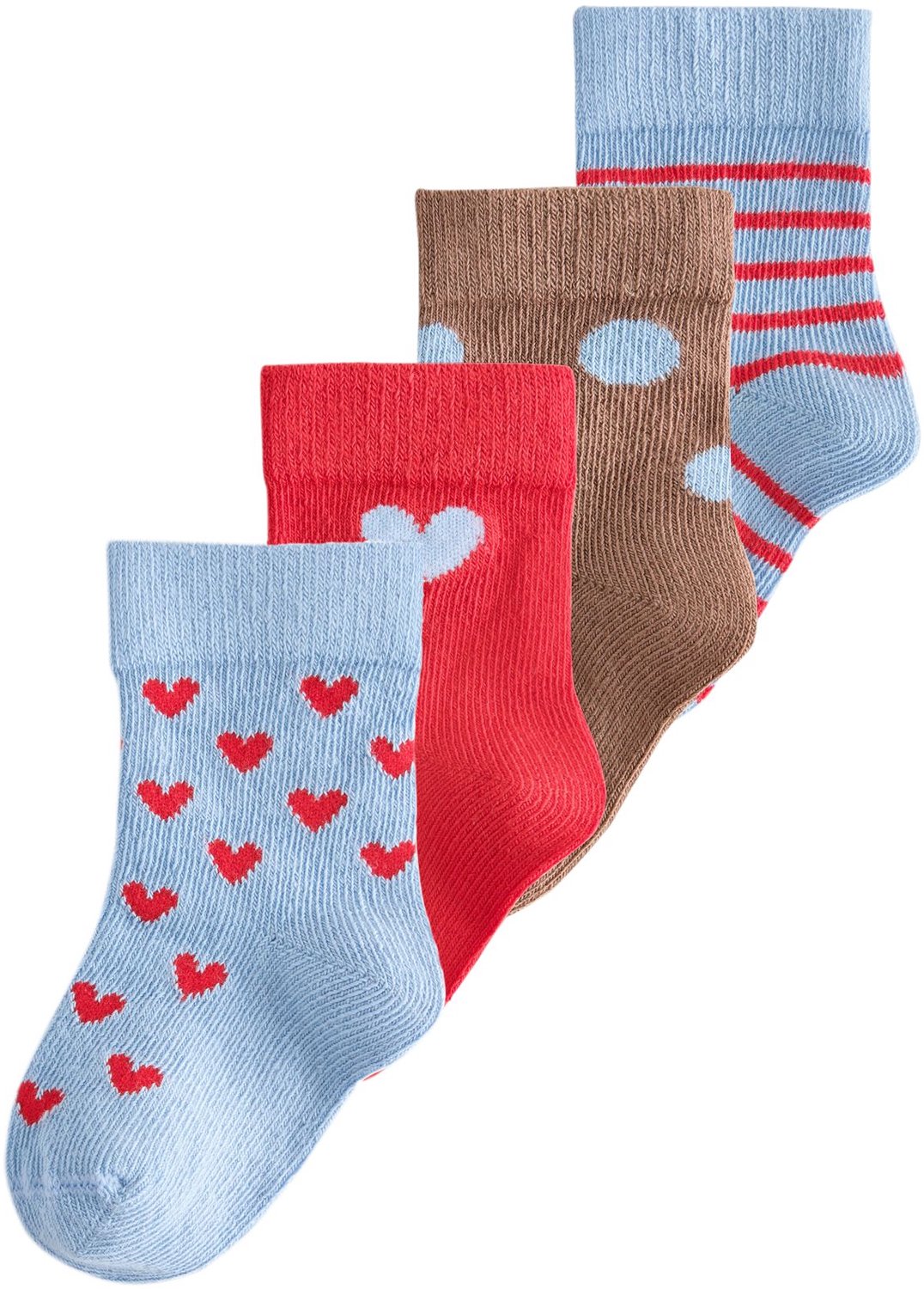 Next - Meisjes - 5 Paar babysokken - Rood