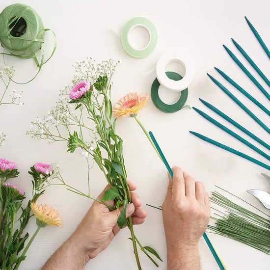 Pflantensteunen 25 stuks 30 cm met 50 binders voor klimplanten — afbeelding 3