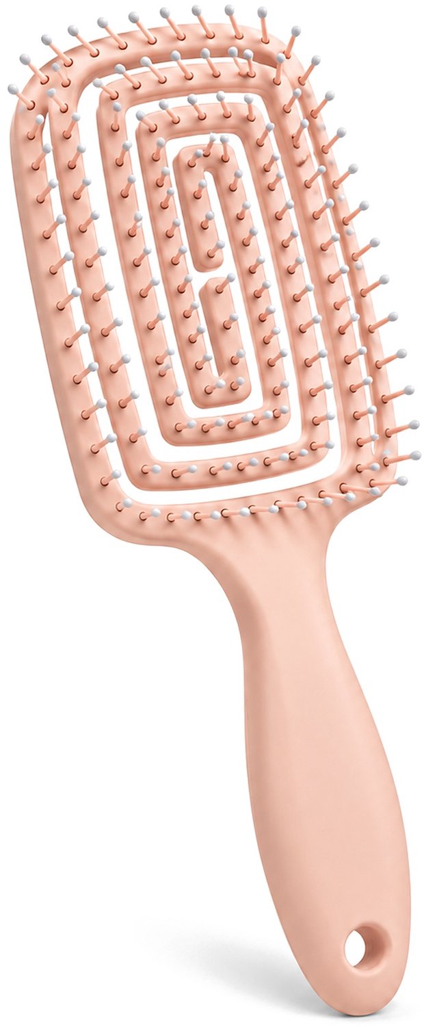 ÉLEVÉA® Haarborstel Antiklit - Curved - Anti Klit Borstel - Detangling brush - Haaraccessoires - Ergonomisch - Haarverzorging - Roze