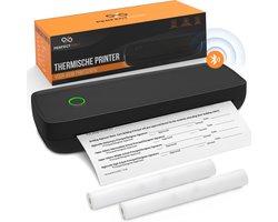 PerfectPrint Thermische Printer A4 - Kleine Printer zonder Inkt - Draagbare Mini Pocket Printer voor Mobiel & Laptop - Tattoo - Incl. 2 Rollen Papier