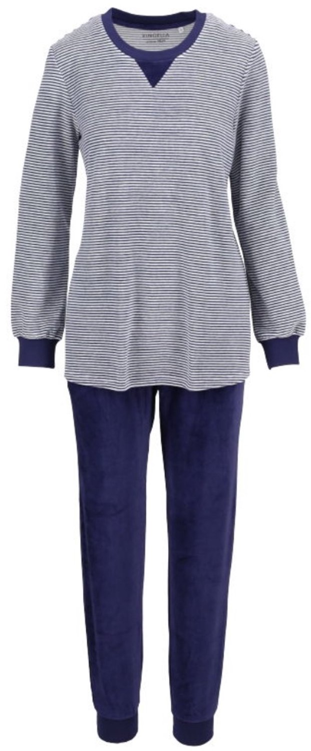 Ringella Nicki dames pyjama nachtblauw Ringella - Blauw - Maat - 50