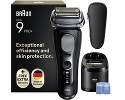 Braun Series 9 PRO+ 9660CC - Elektrisch Scheerapparaat met Trimmer - Ultradunne Precisiescheerbladen - Pro SensoAdapt - SmartCare Center