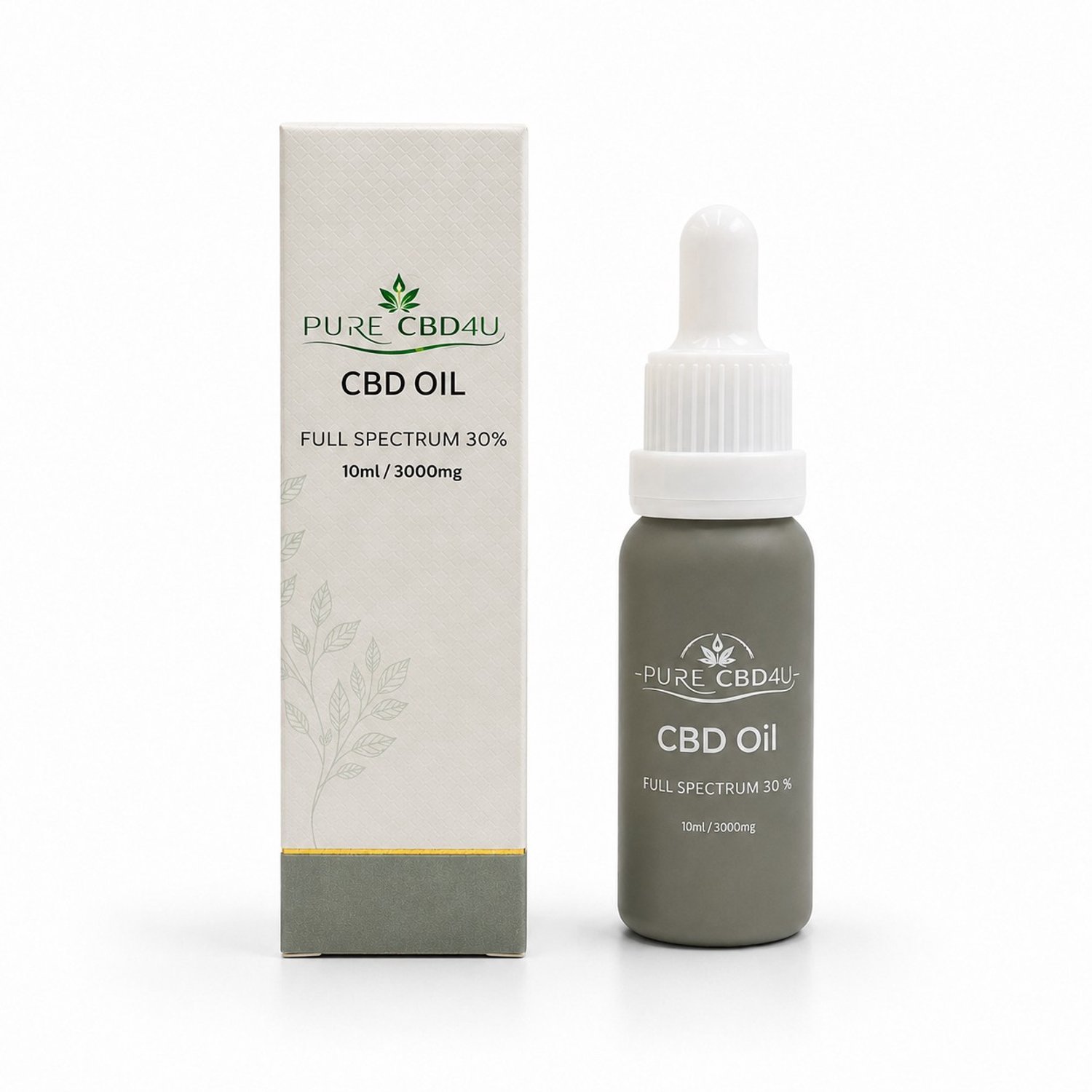 PureCBD4U CBD Olie 30% – Full Spectrum – 3000 mg CBD – 10 ml