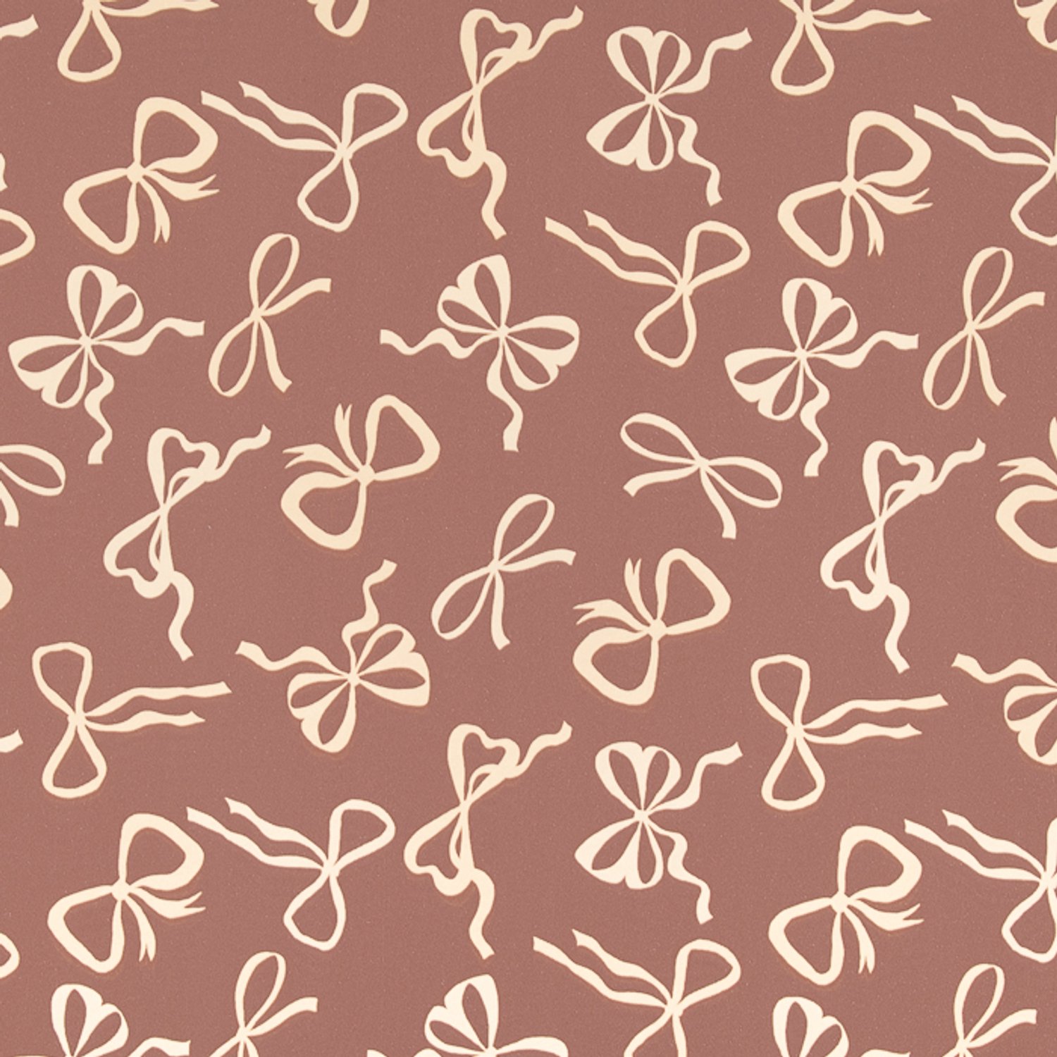 Inpakpapier - cadeaupapier - bruin met gouden strikken - 50 cm x 150 meter