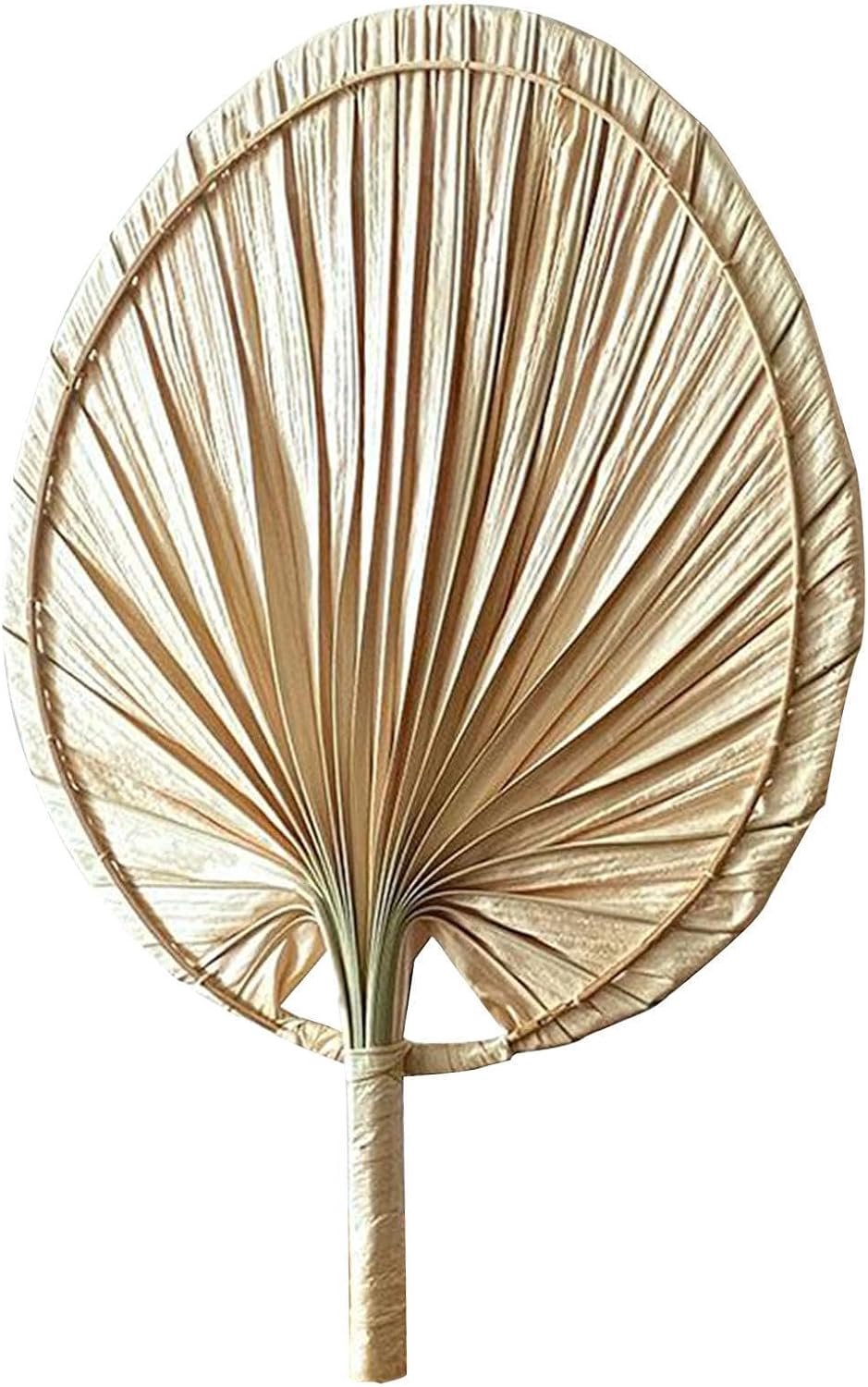 Raffia-ventilator - 30 x 20 cm palmblad geweven handblazer