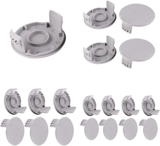 6 stuks trimmerspoeldoppen, vervangende spoelafdekkappen, compatibel met Ryobi One+ AC14RL3A en Ryobi AC14HCA One+ draadloze trimmer — afbeelding 2