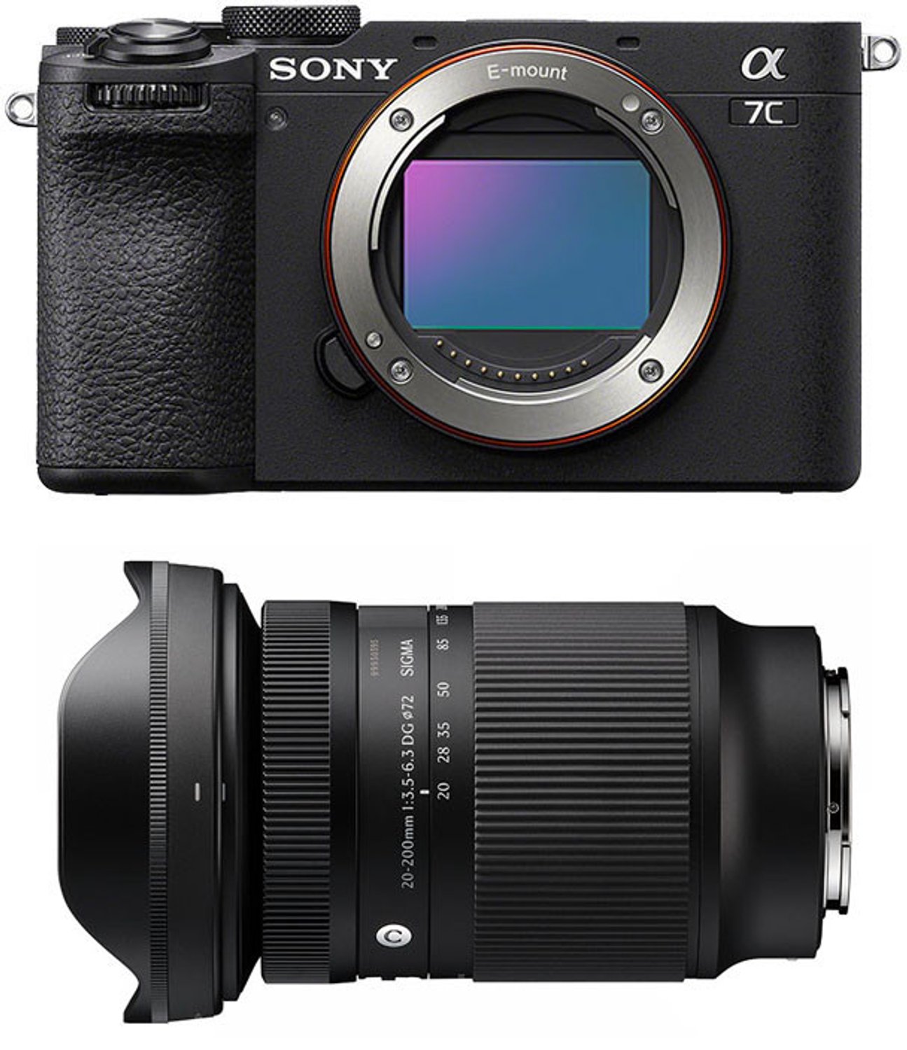 SONY Alpha 7C II Schwarz + SIGMA 20-200mm f/3.5-6.3 Contemporary Objektiv