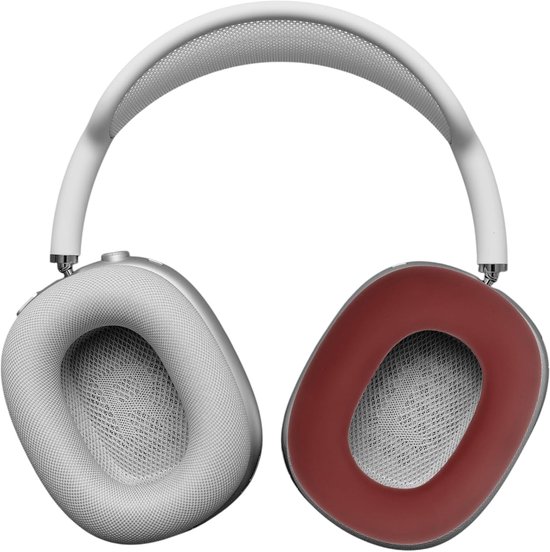 Hoes voor Airpod Max siliconen oorkussens bescherming afdekkingen TPU beschermhoes hoes cover case hoofdband cover case voor Apple Airpod Max wijnrood — afbeelding 3