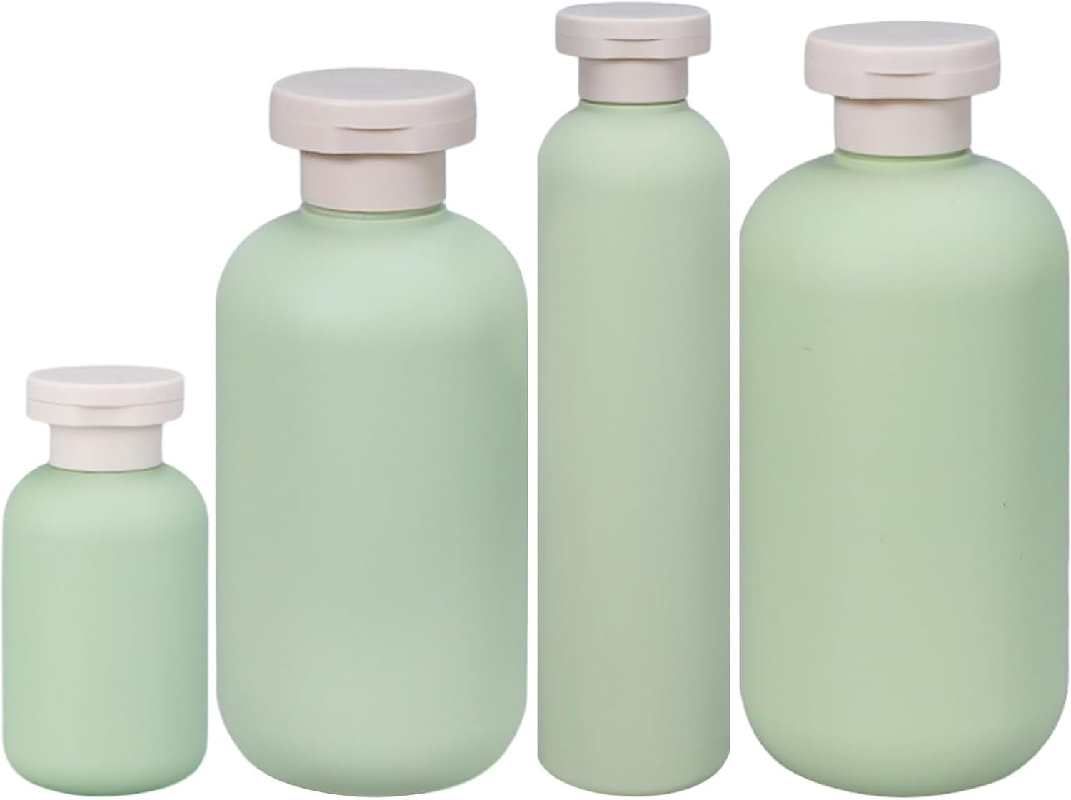 Reisfles voor toiletartikelen 100ML/200ML/260ML/300ML,Forreen 4 Pack Knijpflessen Lege Plastic Zachte Herbruikbare Lekvrije Reis Containers Lege Flessen voor Shampoo Crèmes Lotion