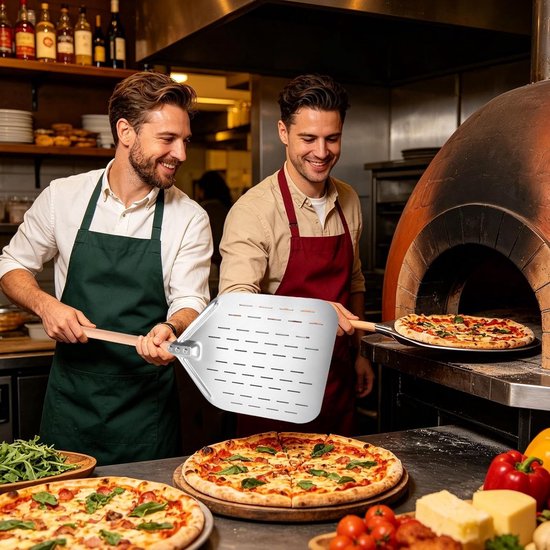 Peel 12 Inch RVS Geperforeerde Oven Draaien Tool — afbeelding 2