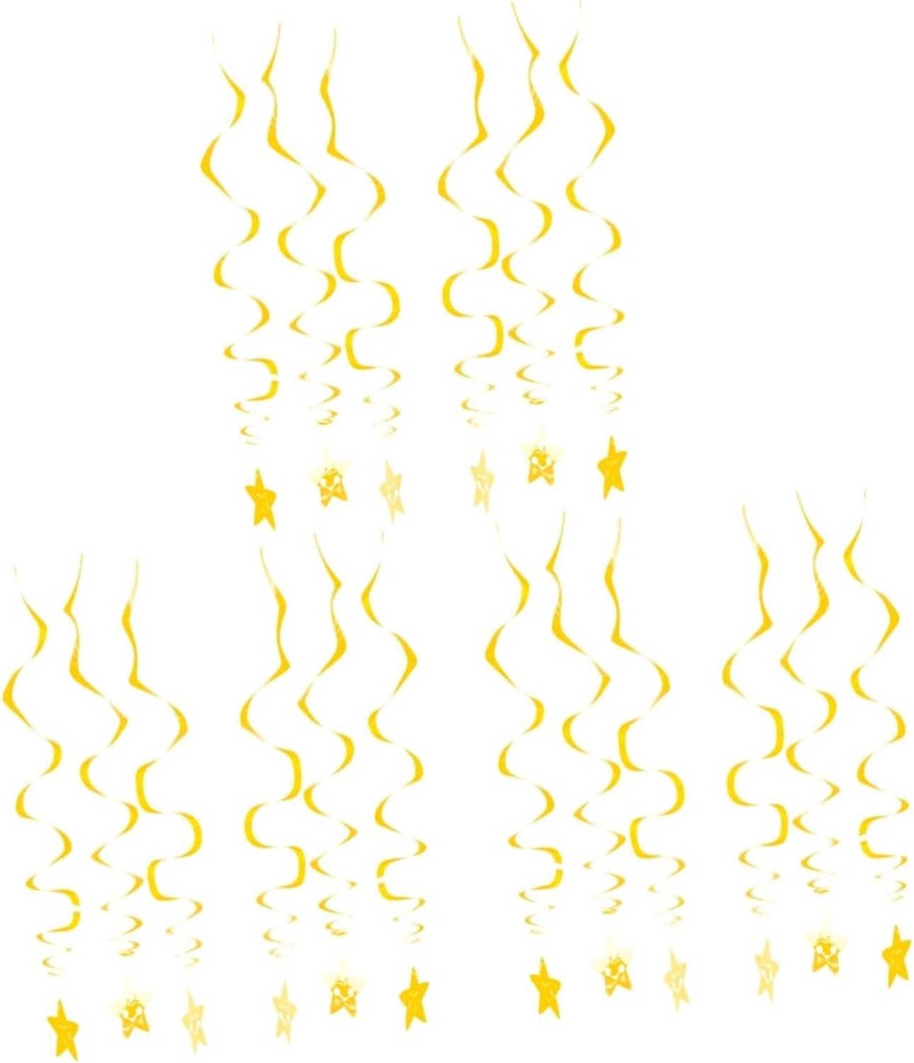 Hangende decoraties ster hangende werveling feest hangende decoraties duizelige dangler-decoraties spiraal hangende decoraties goud en zilver rekwisieten