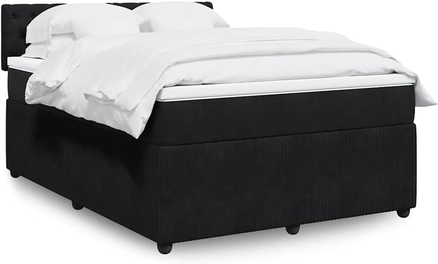 Pocketveringmatras boxspringbed zwart 140x190 cm