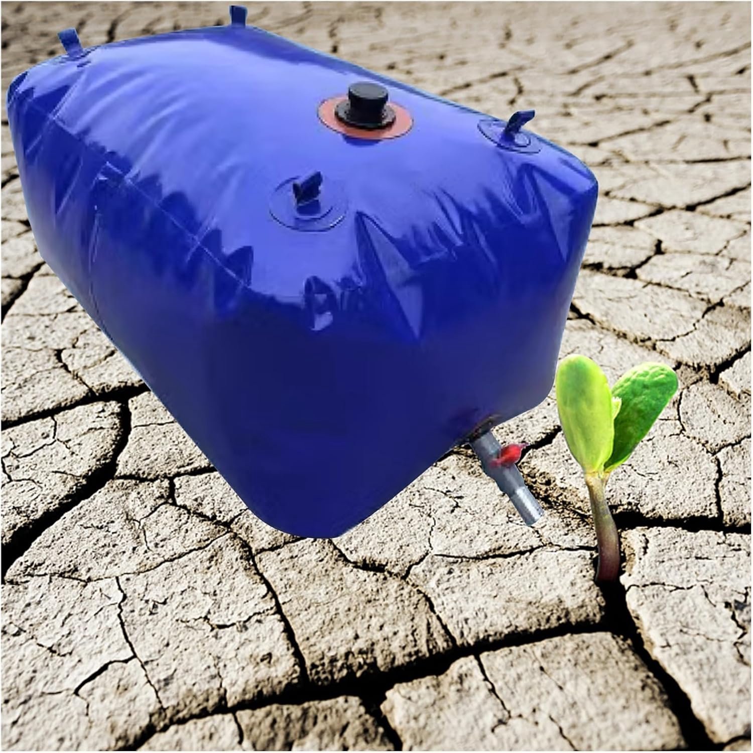 30/60/90/150/200/300/500/700/1000 gallon waterzakopslagcontainers, landbouwirrigatie/brandredding/bruggenbouw noodwatertank, grote capaciteit en opvouwbaar (grootte: 2000 l/526 gallon