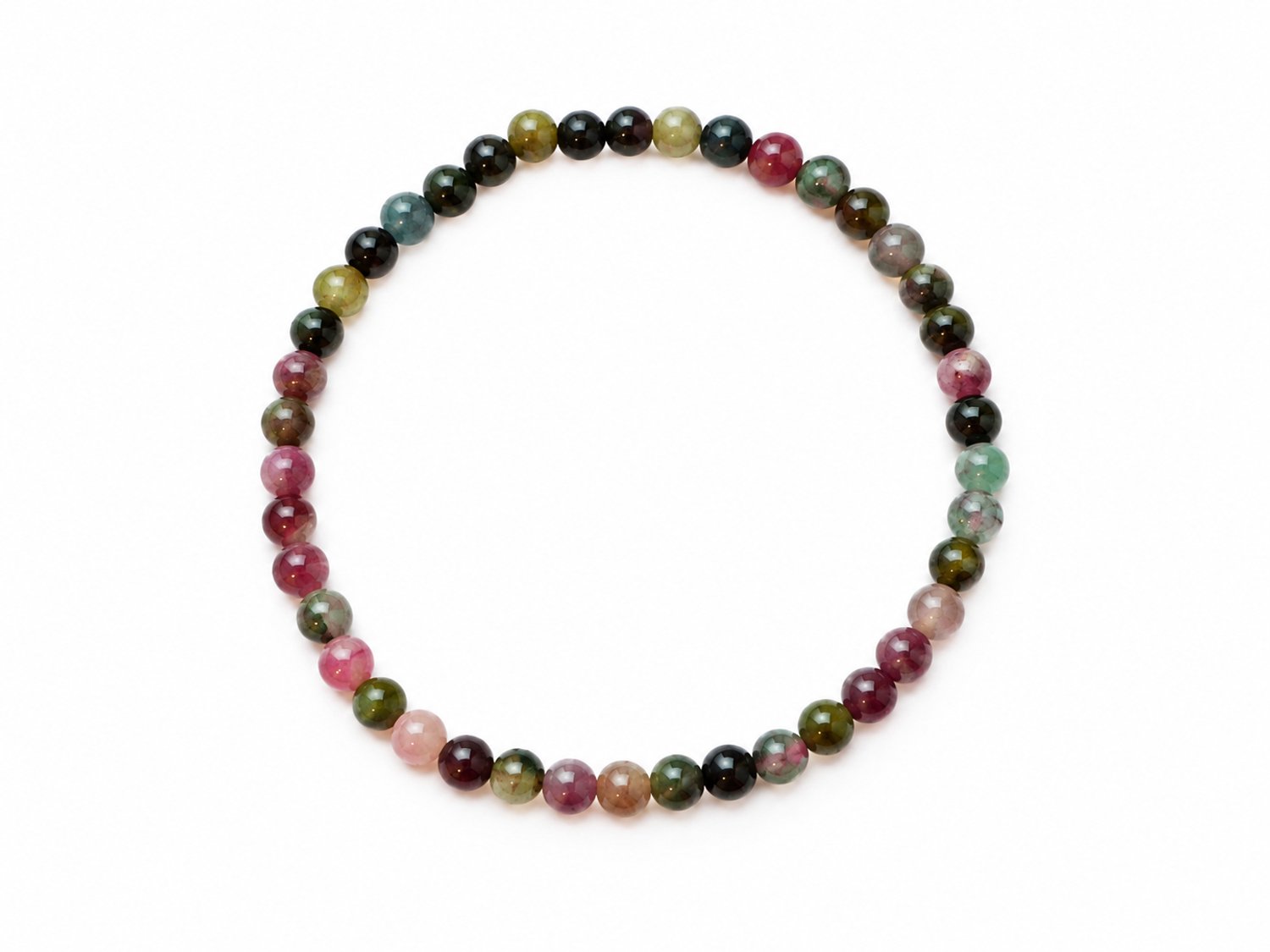 Watermeloen Toermalijn Armband 4 mm – Natuursteen Kralen – Roze & Groen – Unisex – Watermeloen toermalijn - Watermeloen toermalijn armband - Toermalijn armband – Multi kleuren armband – Armband – Natuursteen armband