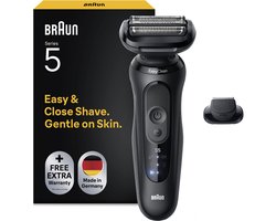 Braun Series 5 52-N1200S - Elektrisch Scheerapparaat voor mannen - Tot 50 min gebruikstijd - Precisie Trimmer Opzetstuk - 100% Waterdicht