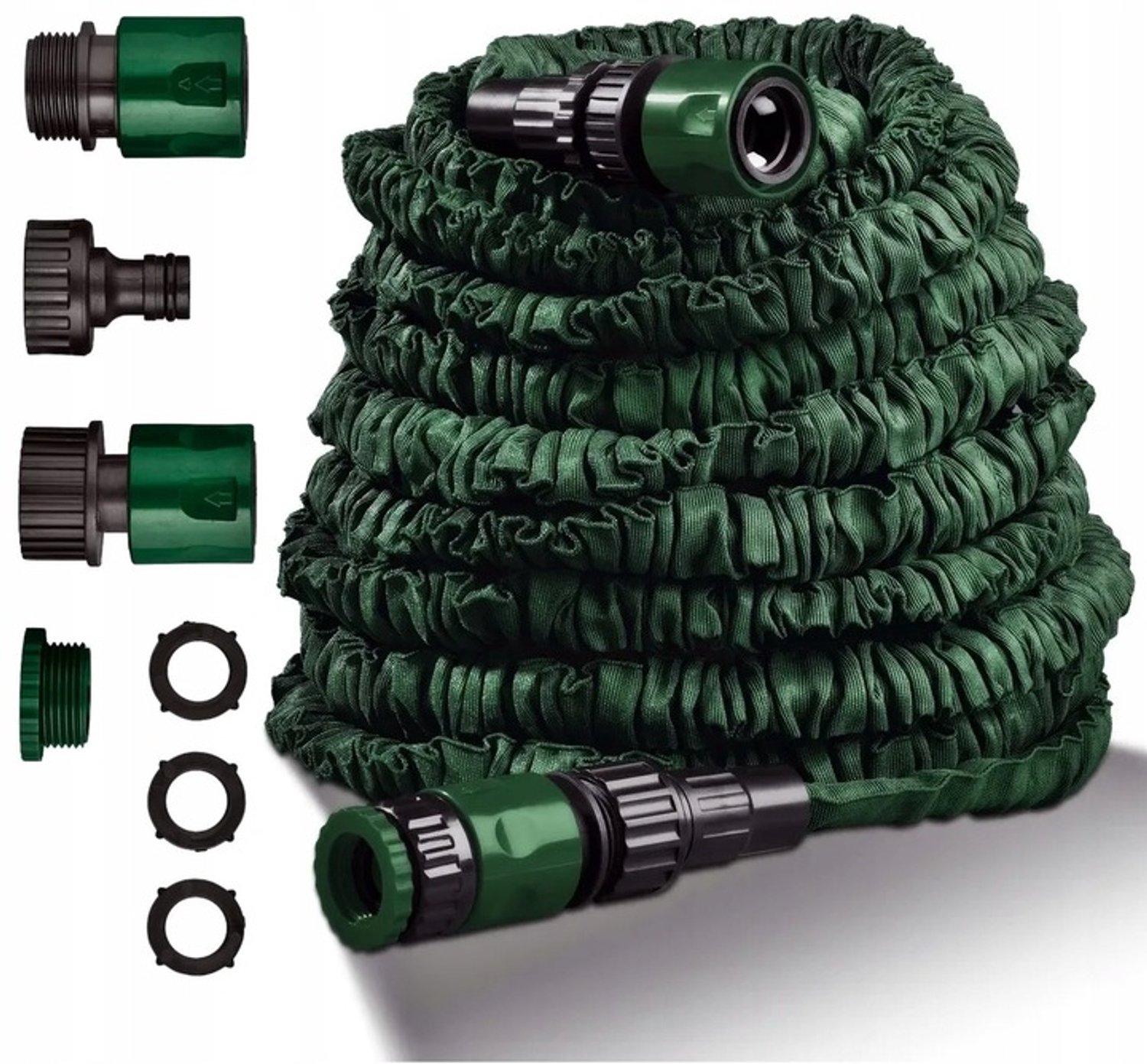 Bol.com PARKSIDE® Flexibele tuinslang Groen - 15M - Krimpt na gebruik weer in klein formaat aanbieding
