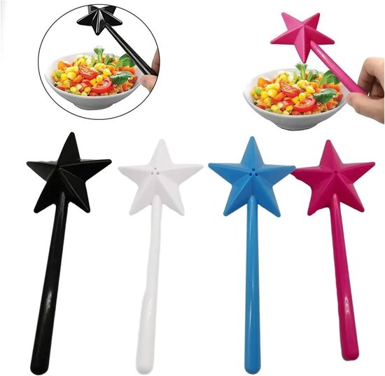 Zout- en peperstrooier, kruidenstaaf betoverend voor keukendecoratie, ABS-gereedschap voor Halloween, Kerstmis, 18 x 7 x 3 cm (blauw) — afbeelding 3