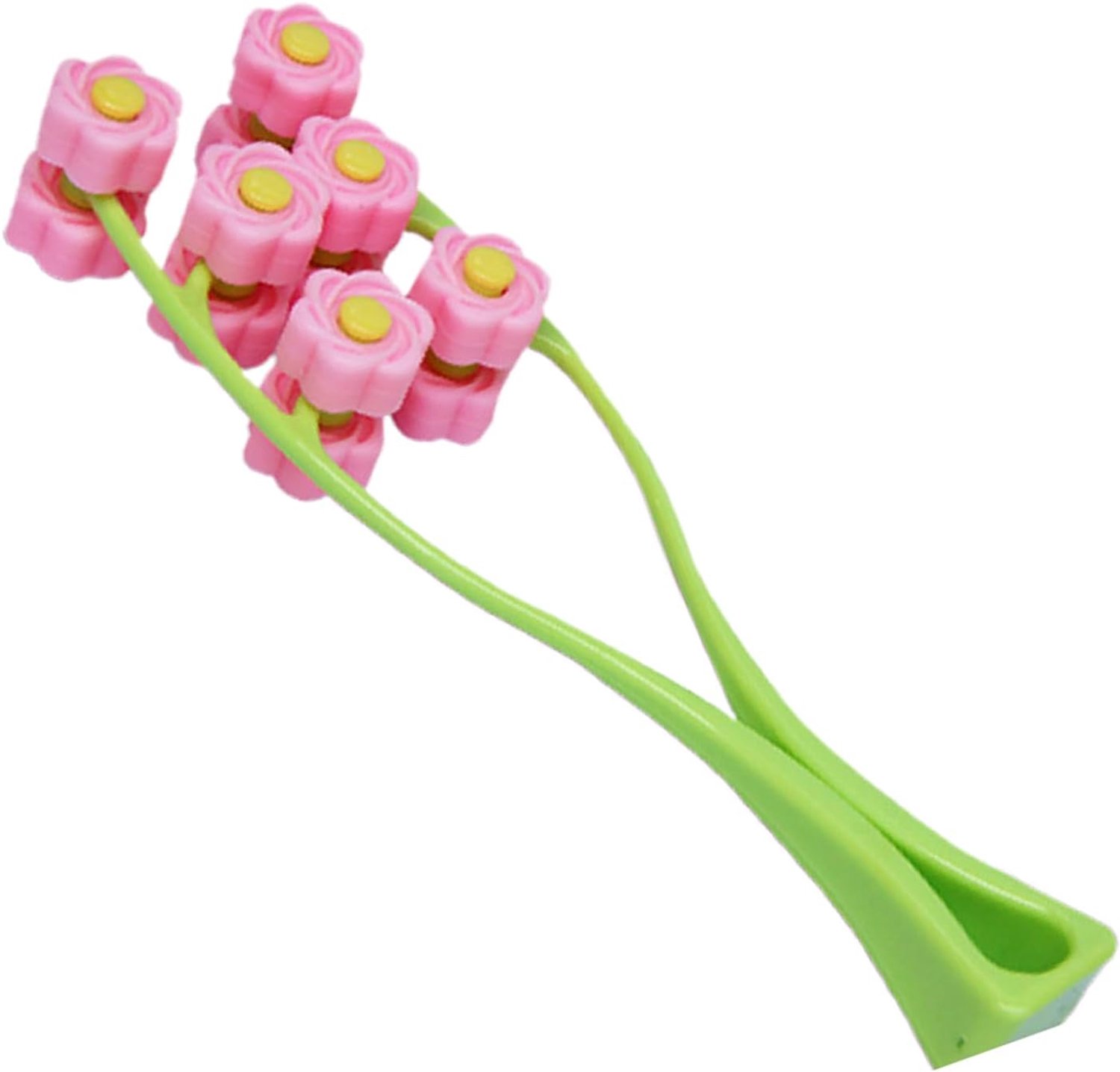 Gezichtsmassagegereedschap, Y-vormige handmassageapparaat, 3D-bloemenroller, handmatige draagbare ontspanningsapparatuur voor huidversteviging