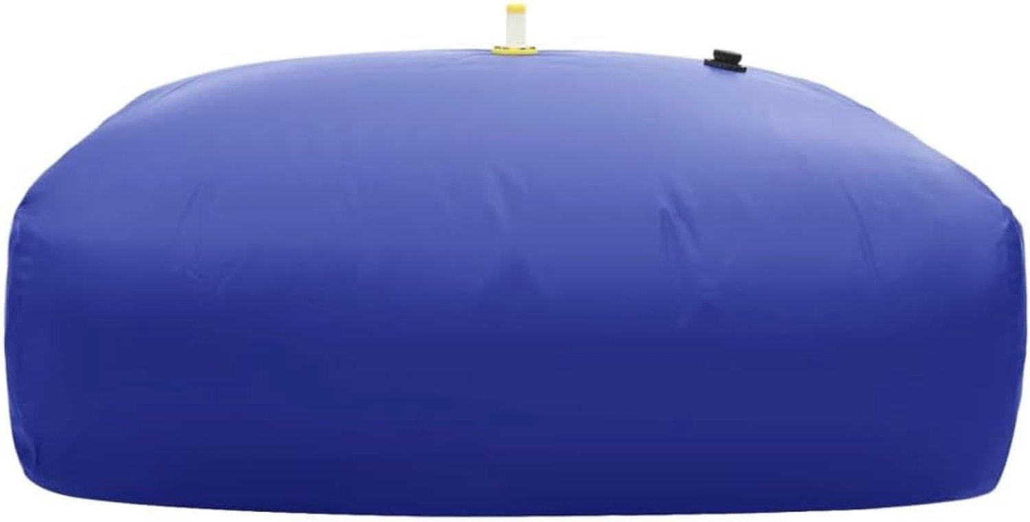 Watertank 2100 l regenton alternatief PVC waterreservoir voor tuin en camping blauw 200x150x70cm