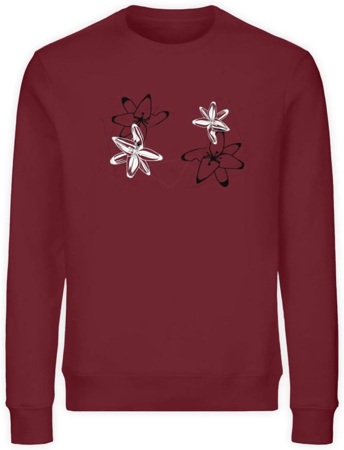 Abstracte orchideeën - Unisex Organic Sweatshirt