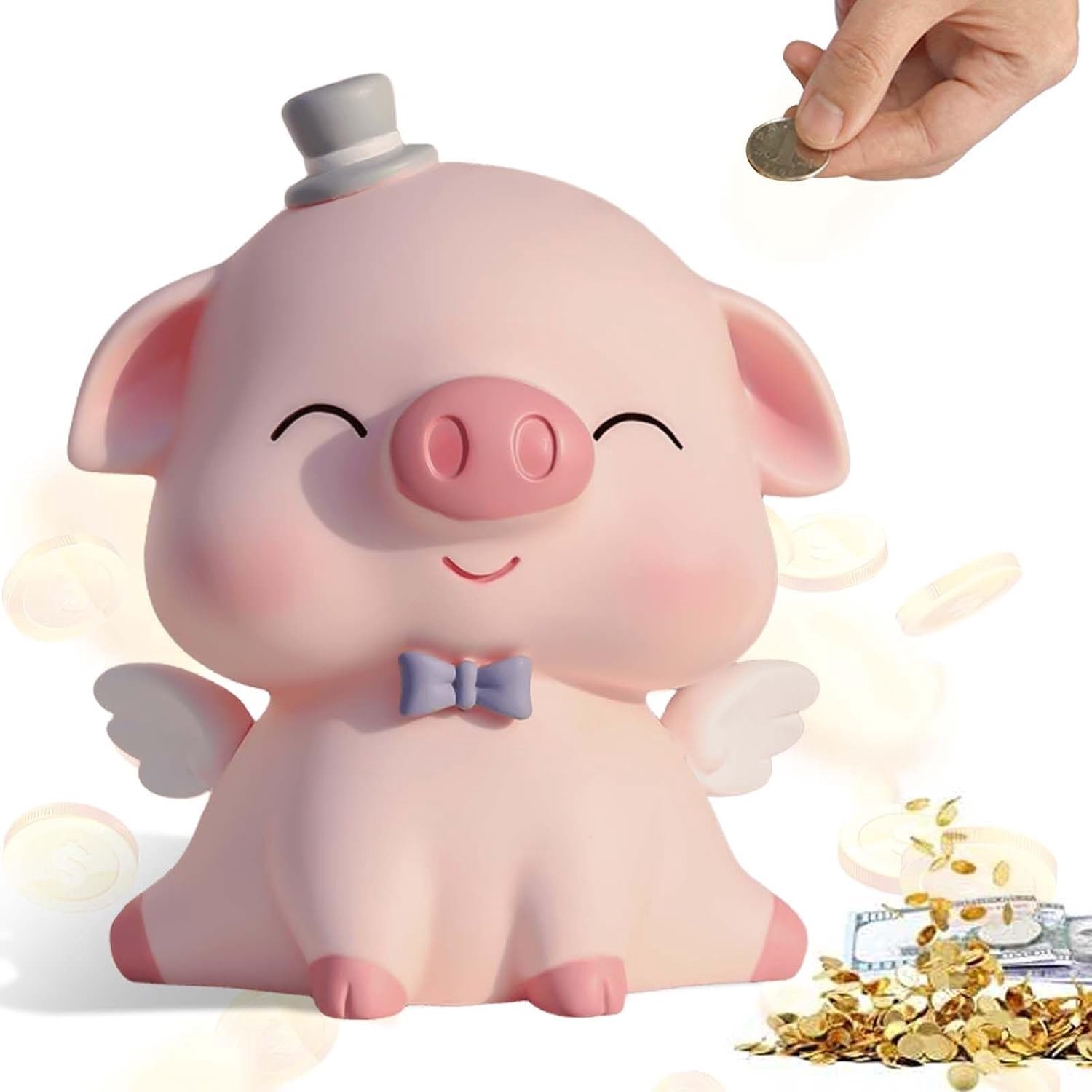 Kawaii-spaarvarken, Roze Varkentje, Kunststof Spaarvarken, Spaarpot Om Te Openen, Perfecte Cadeau Voor Jongens En Meisjes