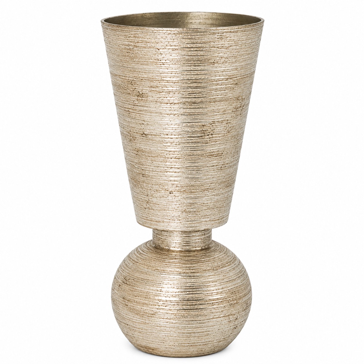 Colmore by Diga vaas-Katoengoud XL-Metaal-25x25x63cm