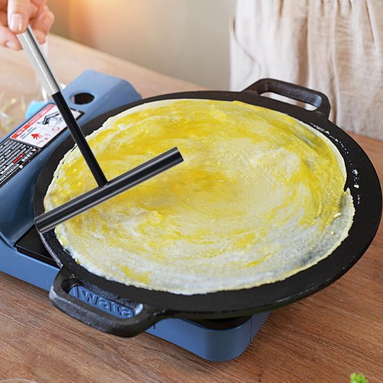 2 Roestvrijstalen Schrapers, Speciaal Gereedschap Voor Pannenkoeken, Scherpe Gereedschappen Voor Het Verspreiden Van Cakes En Kraspasta, Accessoires Voor Keukenbakken. — afbeelding 2