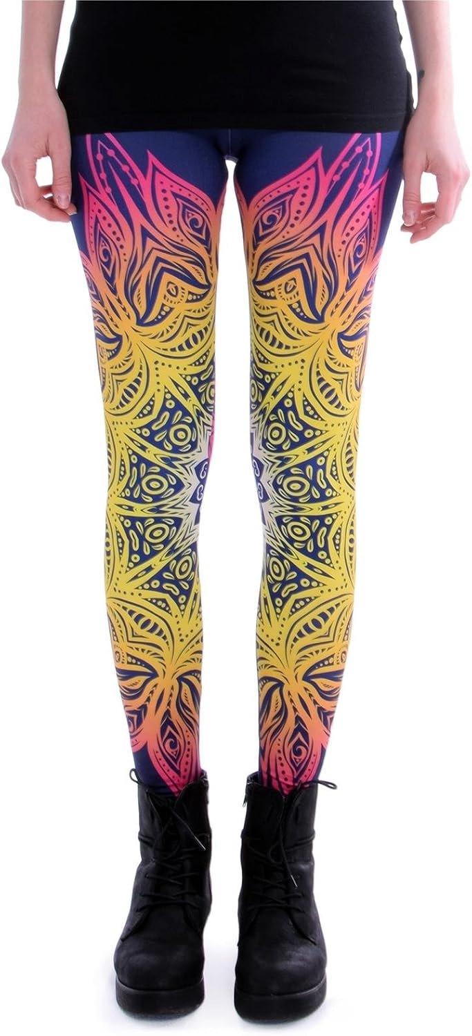 Cosey dames legging bedruckte bunte