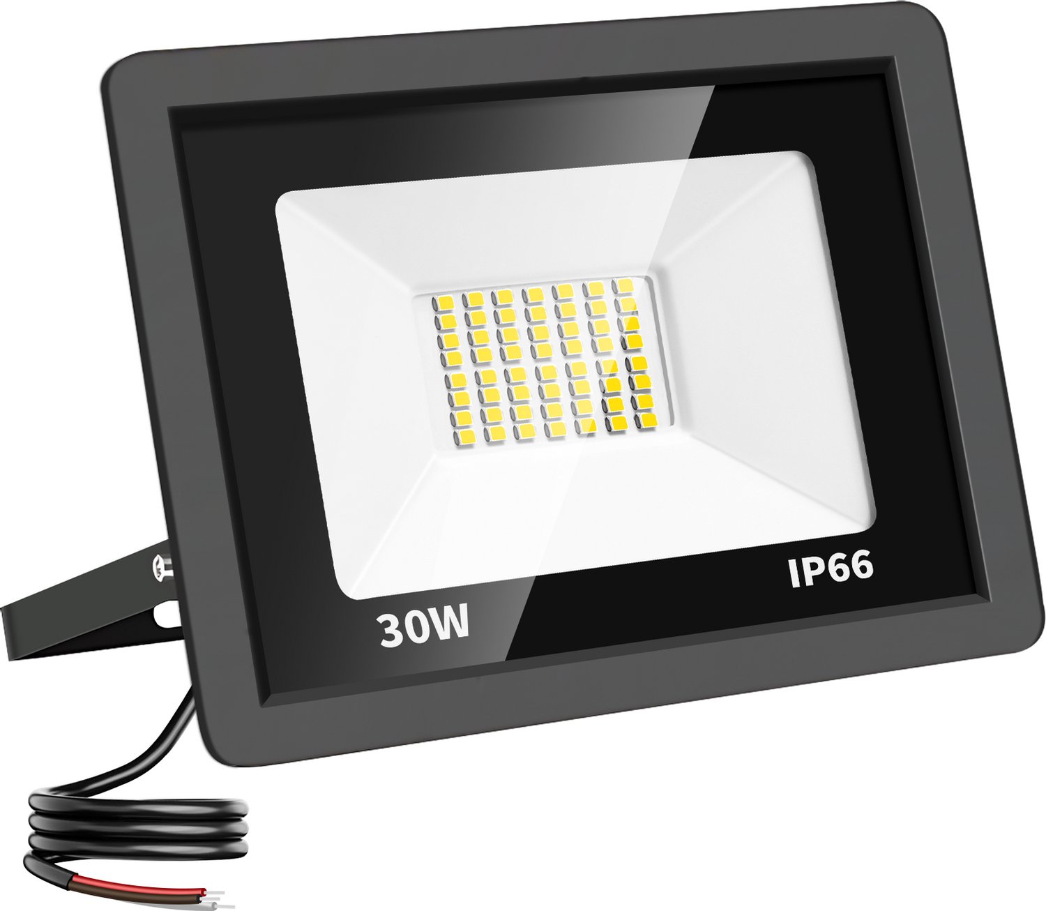 LED Schijnwerper 30W - 3.000 lm - Warmwit 3000K - 120° Breedstraler - IP66 - Buitenlamp & Gevelverlichting - 2 jaar garantie