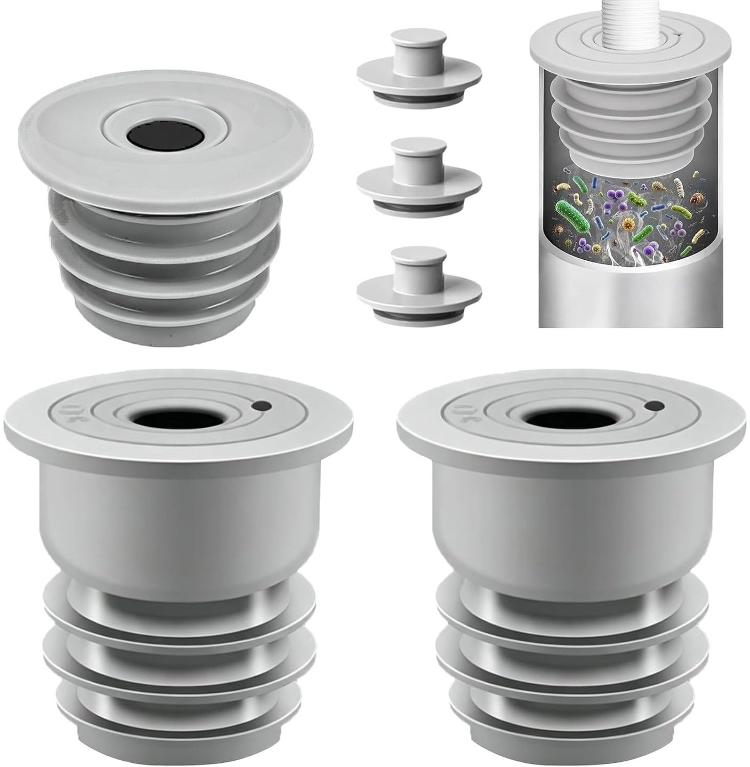 3 stuks wasmachine-buisafdichtingen