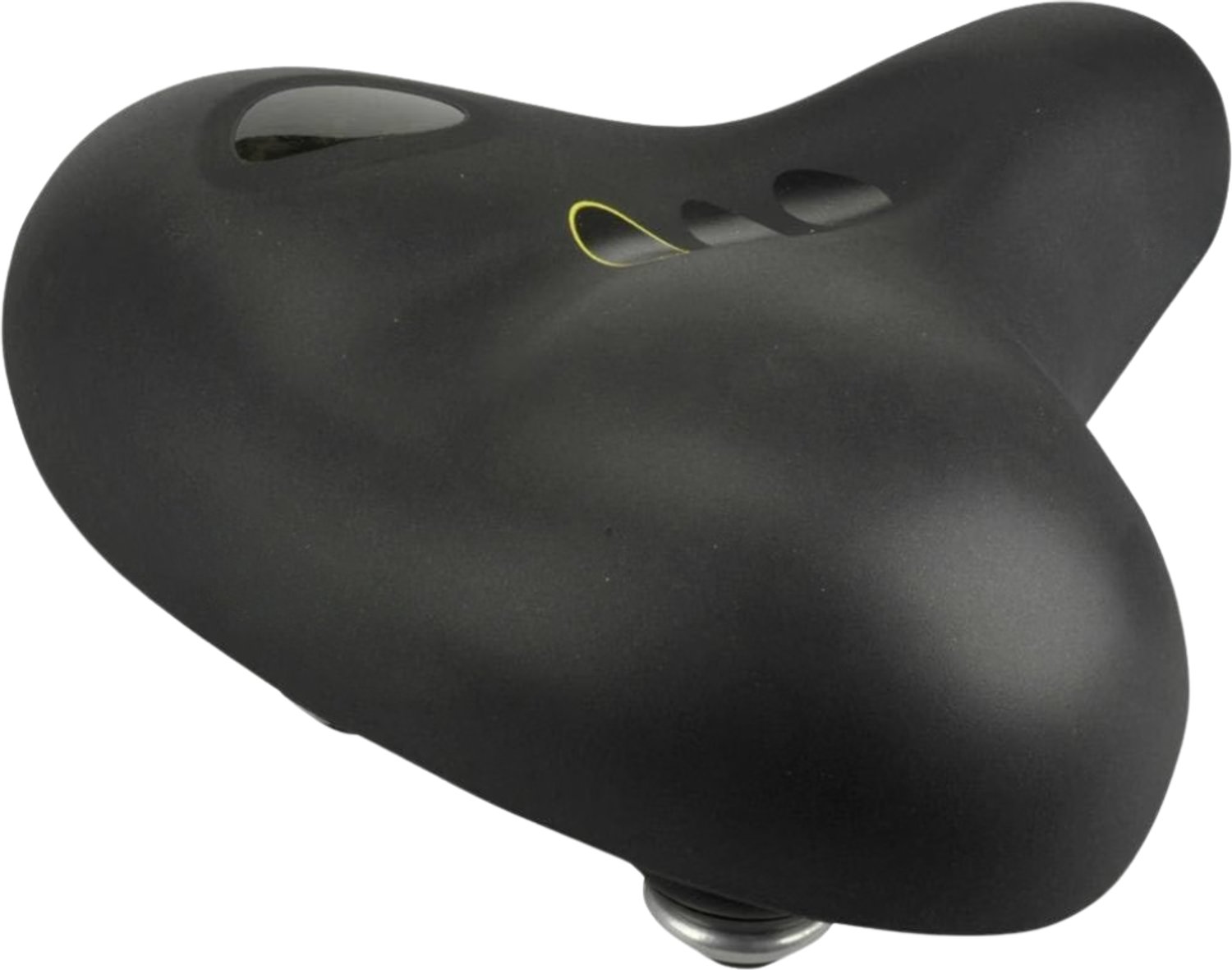 Verte - Fietszadel Met Gelpads - Elastomeergel - Toerzadel Voor Volwassenen - Zwart - Eén Maat