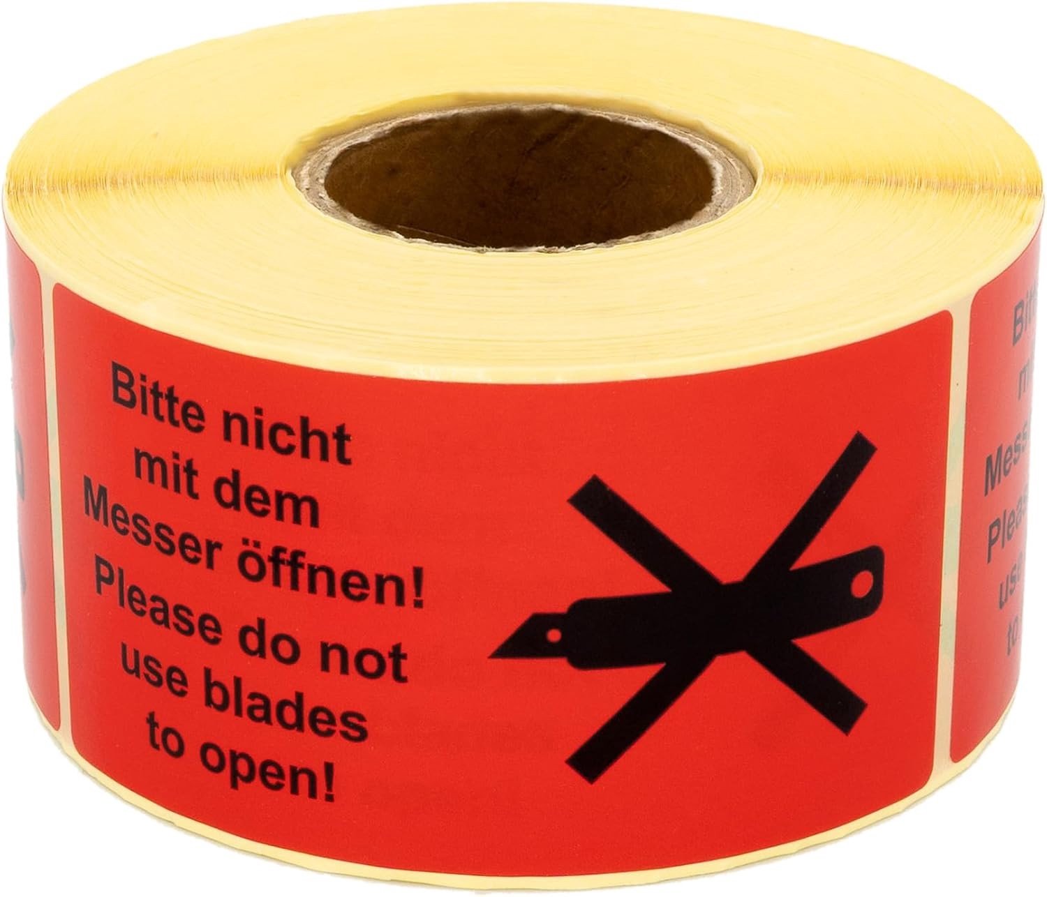 Labels Waarschuwingsetiketten - Wit - 100 x 50 mm - Zelfklevend - Voor Verzendverpakkingen